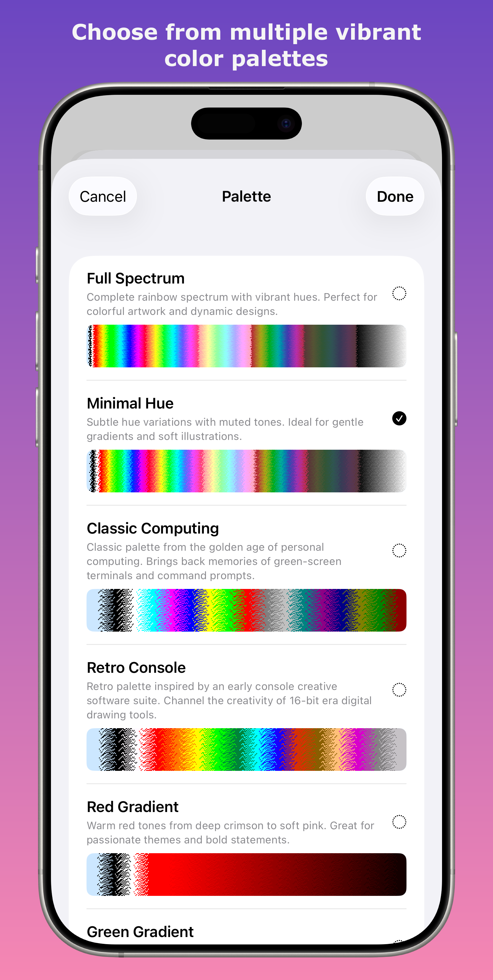 StampFX Color Palettes